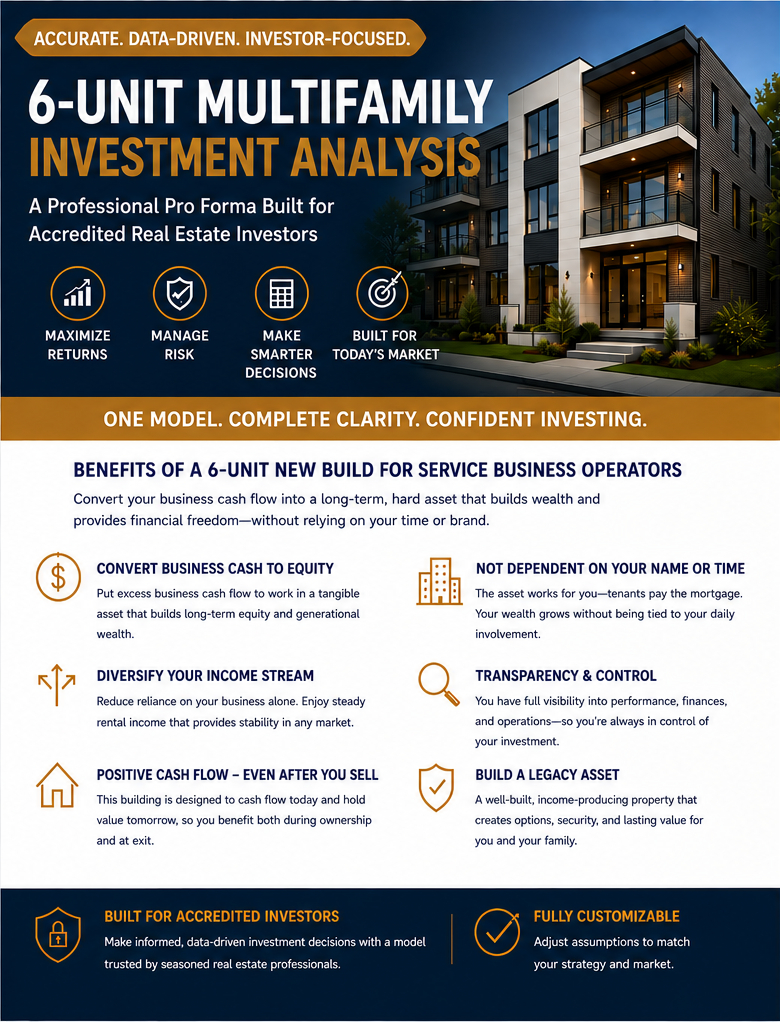 6-unit multifamily property example part A